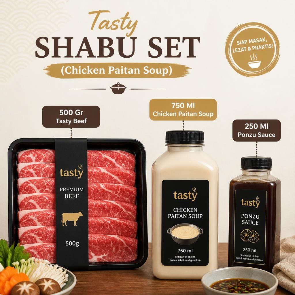 Tasty Shabu Set Chicken Paitan Soup Shaburi